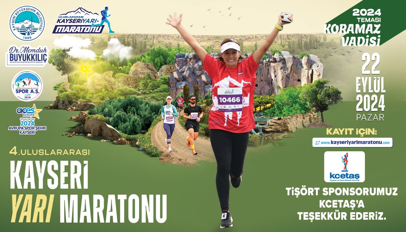 Uluslararası Kayseri Yarı Maratonunda geri sayım başladı